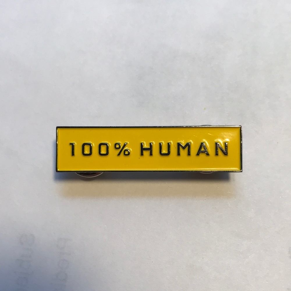 Everlane 100% Human pin